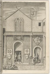 Fachada de la iglesia menor [lámina E]