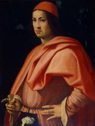 Retrato de un caballero florentino, por Jacopo da Pontormo (1494-1557).