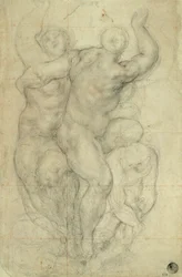 Estudio para un grupo de desnudos