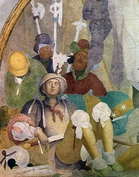 La Resurrección, luneta del ciclo de frescos de la Pasión, 1523-26