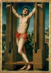 El martirio de San Quintín (pintura sobre lienzo)