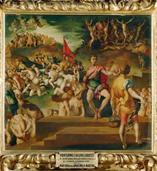 El martirio de la Legión Tebana (pintura sobre madera)