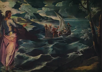 Cristo en el Mar de Galilea, c1575-1580