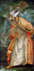 San Nicolás de Bari por Jacopo Tintoretto, ca. 1555