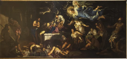 San Roque en prisión visitado por un ángel, 1567