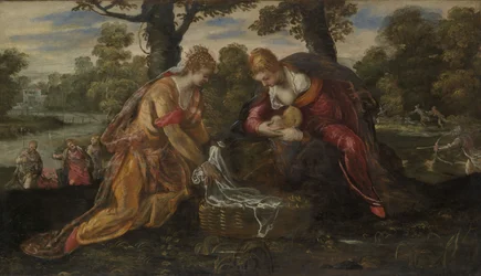 El hallazgo de Moisés, c.1555-75