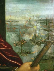 La batalla naval de Lepanto, c.1578 (óleo sobre lienzo)