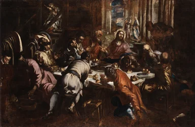 La Última Cena de Jacopo Tintoretto (estudio para La Última Cena de San Trovaso)