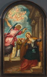 El Ángel anunciando a Santa Catalina de Alejandría su martirio, 1570s