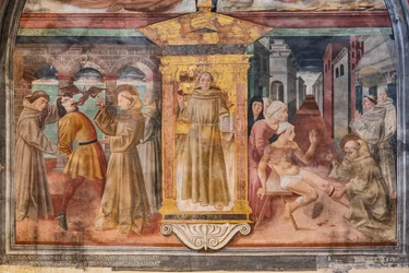 Historias de San Antonio de Padua, Nicho de San Antonio de Padua, mediados del siglo XV (fresco)