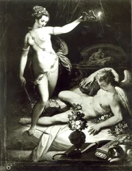 Psique sorprendiendo a Cupido
