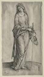 Judith sosteniendo la cabeza de Holofernes