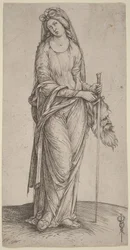 Judit sosteniendo la cabeza de Holofernes