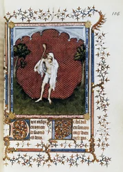 La muchedumbre, miniatura de Jacquemart de Hesdin (1348-1413) extraída de Petites Heures de Jean de France, duque de Berry, hacia 1386.