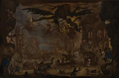 La tentación de San Antonio (Óleo sobre lienzo)