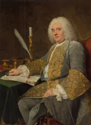Retrato de Jean-Gabriel du Theil firmando el Tratado de Viena (en francés: Portrait de Jean-Gabriel du Theil signant le traité de Vienne)