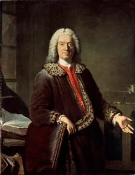 Retrato del poeta y trágico Prosper Jolyot de Crébillon, 1746