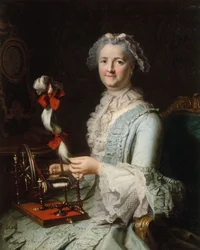 Presunto retrato de Françoise-Marie Pouget, segunda esposa de Chardin, hacia 1760 (óleo sobre lienzo)