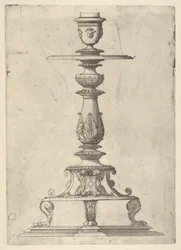 Diseño para un candelabro, 1548-49