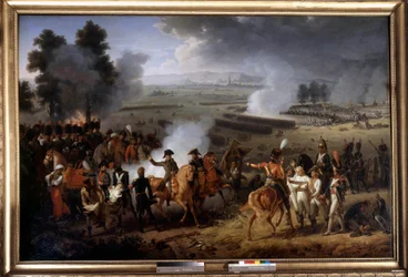 La muerte del general Charles Antoine Desaix de Veygoux (1768-1800) en la Batalla de Marengo el 14/06/1800 (detalle)