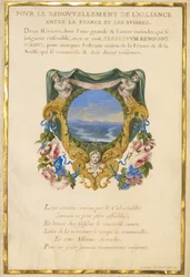 Escudo con paisaje