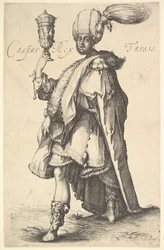 Gaspar, después de una serie de los tres magos por Jacques Bellange