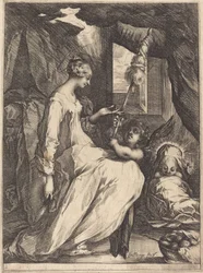 La Madonna hilando