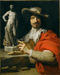 Retrato del escultor François Duquesnoy (pintura sobre lienzo)