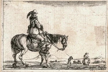 Un general a caballo (grabado)