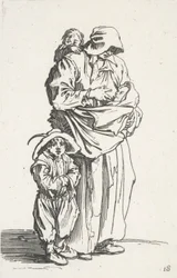 Una madre y sus tres hijos, de Los mendigos (La mere et ses trois enfants)
