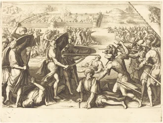 Asalto a los fuertes exteriores de Bone, c. 1614