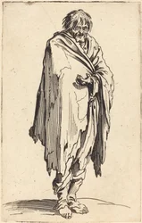 Mendigo con cabeza y pies descalzos, c.1622