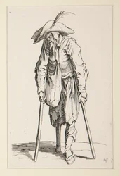 Mendiga con pata de palo, de The Beggars (Le mendiant a la jambe de bois)