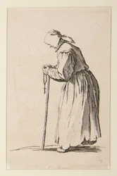 Mendiga con rosario, de Los mendigos (La mendiante aux rosaire)