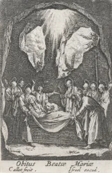 Entierro de la Virgen, n. 12 de La vida de la Virgen