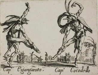 Capitán Esgangarato - Capitán Cocodrillo, placa 14 de Balli di Sfessania