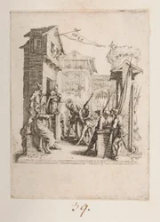 Cristo llevado ante Caiphe, n. 7 de 11 de La Petite Passion