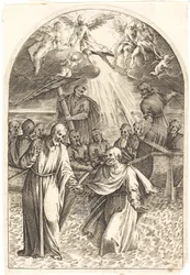 Cristo caminando sobre el agua [segunda placa]