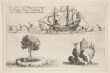 ¿Lucha? la Barrière, Esta entrada es del Conde de Brionne Gran Chambelán de Su Alteza, en representación de Jason