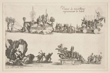 ¿Lucha? la Barrera, Entrada de su Alteza (Carlos IV) representando al Sol