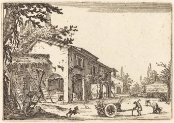 Patio de una granja, c. 1622
