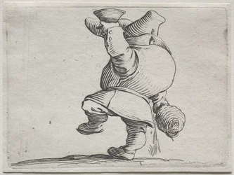 Varie figure gobbi di Iacopo Callot (Drinker Seen From Behind)