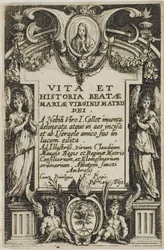 Frontispicio, de La vida de la Virgen
