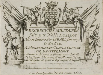Frontispicio, de Los ejercicios militares