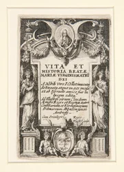 Frontispicio, núm. 1 de La vida de la Virgen