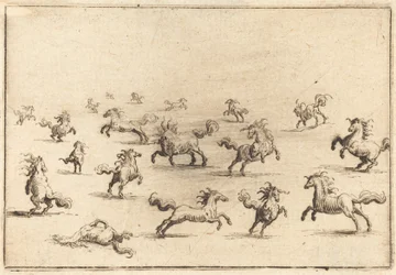 Caballos corriendo