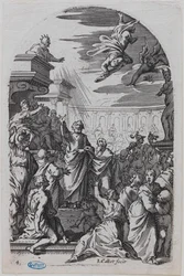Los cuadros de Roma, La caída de Simón el Mago