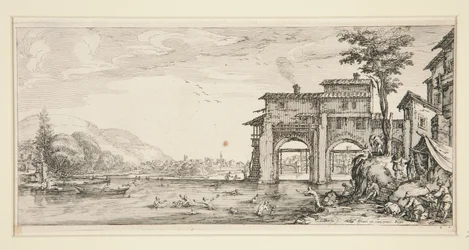 Les baigneurs (Los bañistas), de Paisajes para Giovanni de Medici