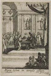 María presentando a Cristo en el Templo, de La vida de la Virgen
