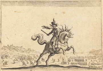Comandante militar a caballo